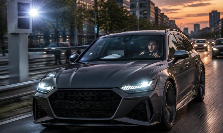 au volant de son audi rs6, il est flashé à très grande vitesse sur une route limitée à 50 km/h. cet excès pourrait lui coûter son emploi.