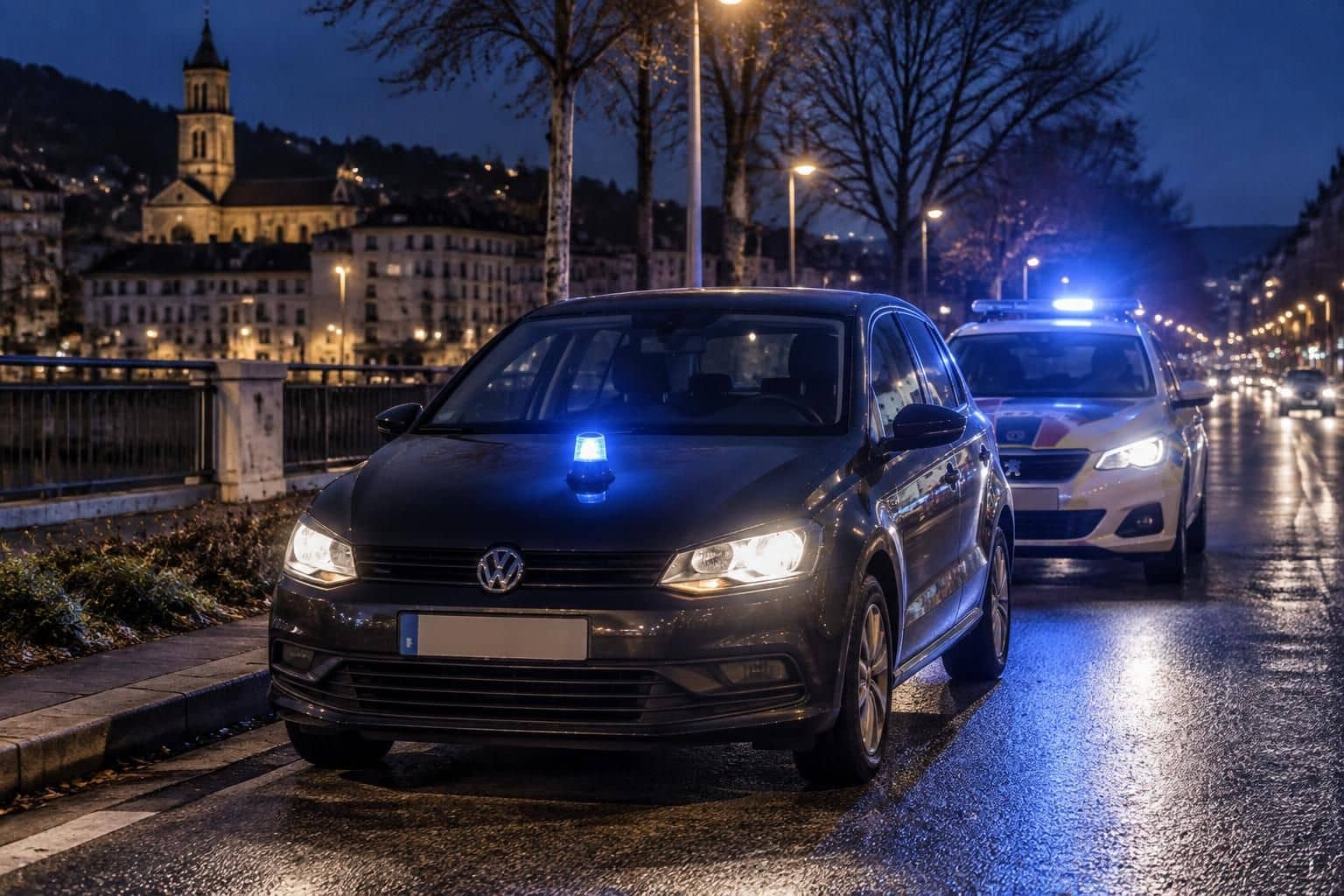 &agrave; 18 ans, un jeune homme ivre au volant utilise un gyrophare pour amuser ses amis. la police ne prend pas cette plaisanterie &agrave; la l&eacute;g&egrave;re.