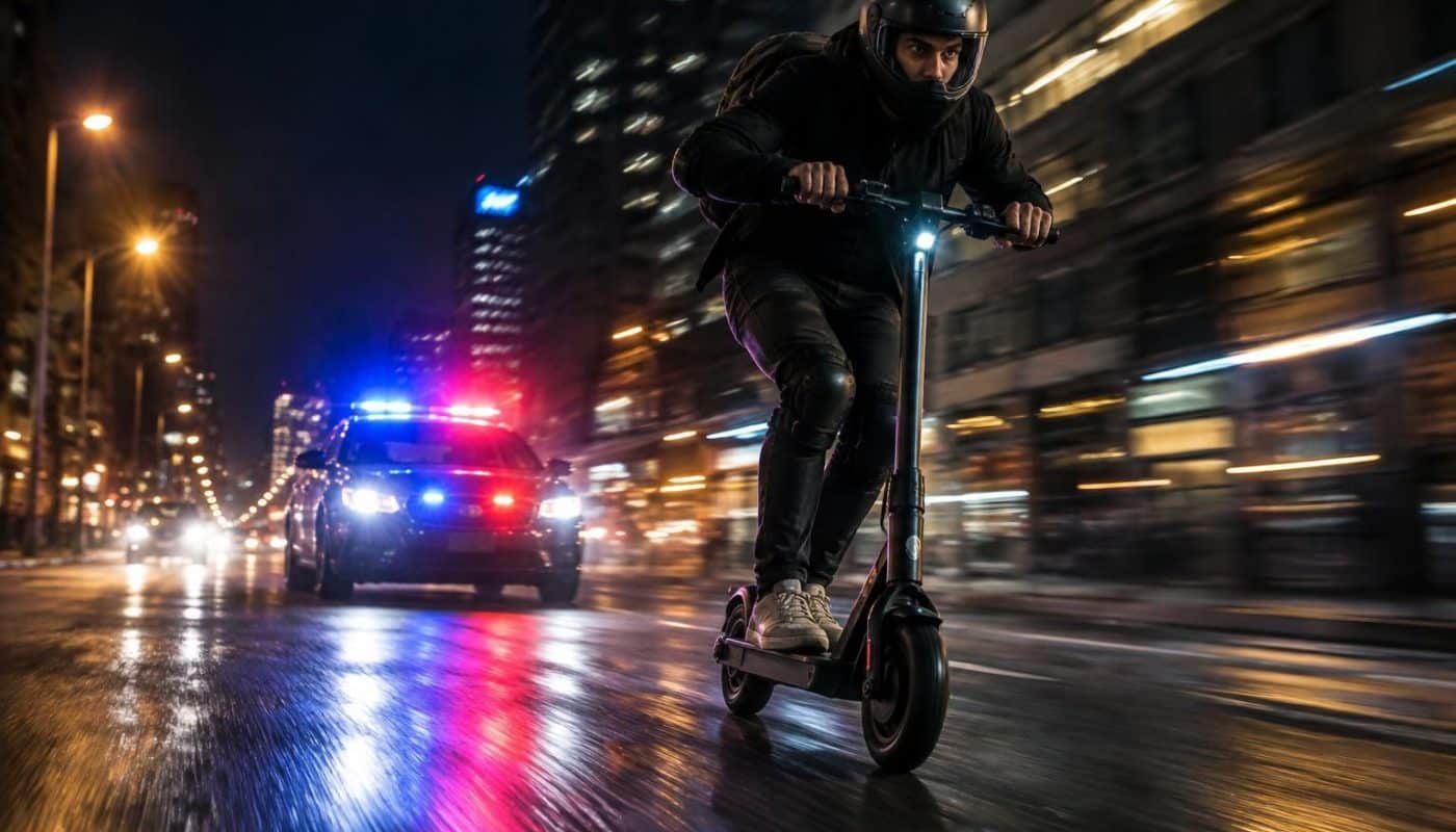 lancé à plus de 50 km/h en trottinette électrique, un homme tente de semer la police. retour sur cette course-poursuite à haut risque.