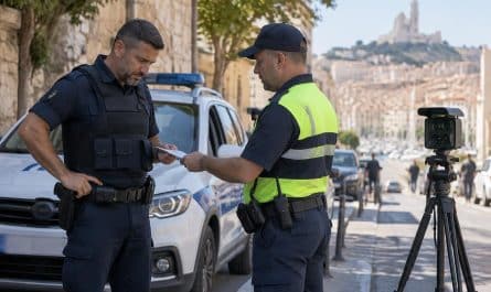 à marseille, un cadre de la police municipale a été sanctionné après un excès de vitesse au volant d’un véhicule officiel.