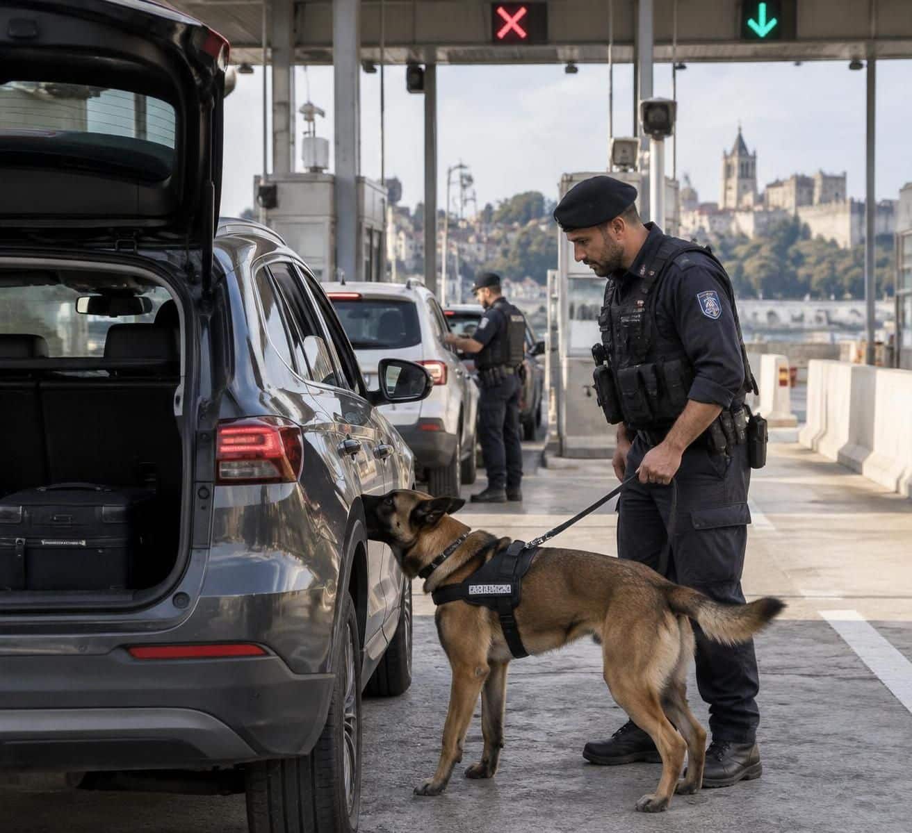 un chien renifleur a permis de d&eacute;couvrir plus d&rsquo;un million d&rsquo;euros de coca&iuml;ne dissimul&eacute;e dans une voiture lors d&rsquo;un contr&ocirc;le.
