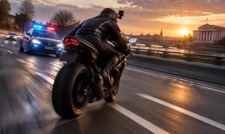 un motard filme sa fuite à plus de 210 km/h. devant la justice, son argumentation ne convainc pas : découvrez pourquoi sa défense a été rejetée.