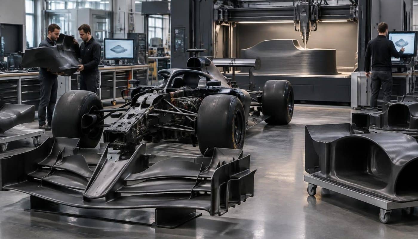 une formule 1 grandeur nature prend forme grâce à l’impression 3d. découvrez les premières pièces créées et les coulisses de ce projet innovant.